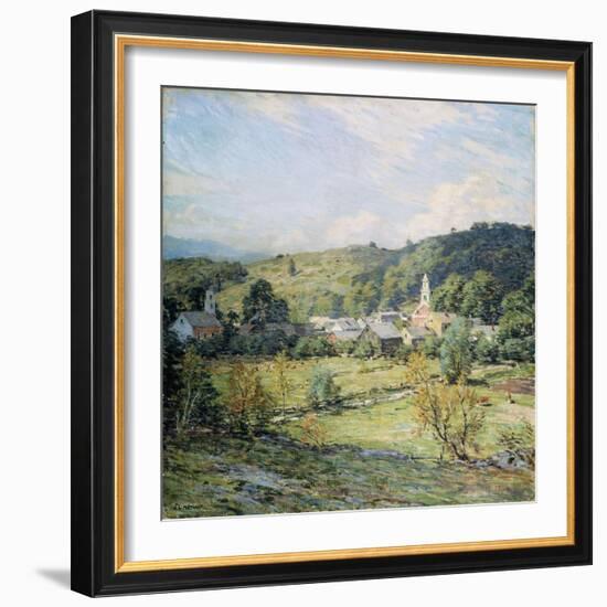 September Morning, Plainfield, New Hampshire-Willard Leroy Metcalf-Framed Giclee Print