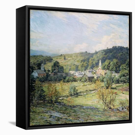 September Morning, Plainfield, New Hampshire-Willard Leroy Metcalf-Framed Premier Image Canvas