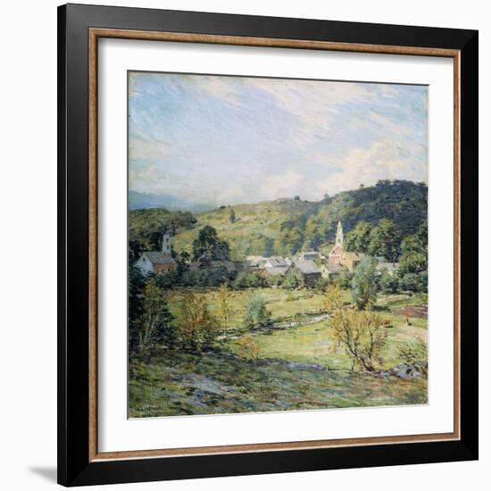 September Morning, Plainfield, New Hampshire-Willard Leroy Metcalf-Framed Giclee Print