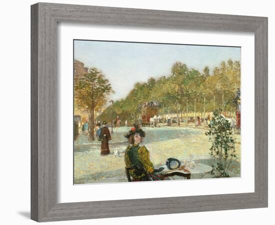 September Sunlight, Paris-Childe Hassam-Framed Giclee Print