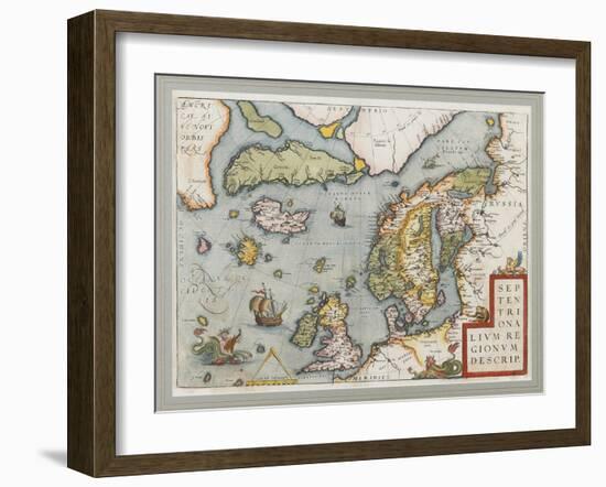 Septentrionalium Regionum Descrip. (The Arctic. Scandinavia), 1572-1575-null-Framed Giclee Print