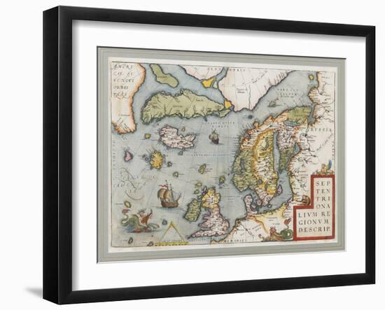 Septentrionalium Regionum Descrip. (The Arctic. Scandinavia), 1572-1575-null-Framed Giclee Print