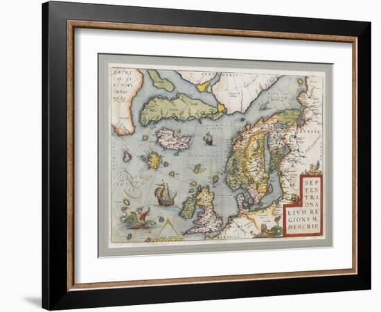 Septentrionalium Regionum Descrip. (The Arctic. Scandinavia), 1572-1575-null-Framed Giclee Print