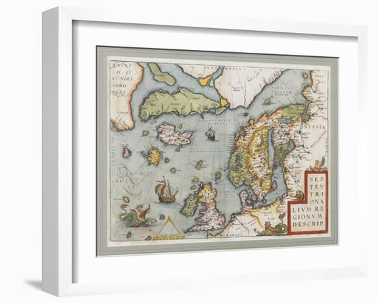 Septentrionalium Regionum Descrip. (The Arctic. Scandinavia), 1572-1575-null-Framed Giclee Print