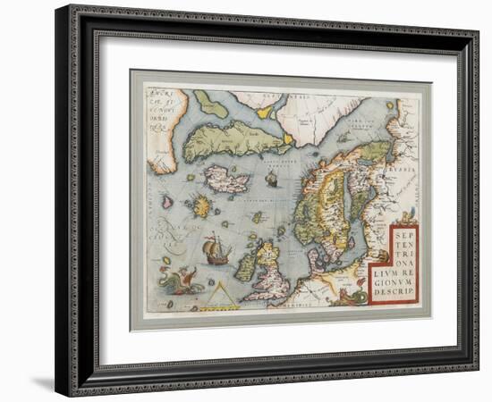 Septentrionalium Regionum Descrip. (The Arctic. Scandinavia), 1572-1575-null-Framed Giclee Print