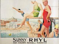 Poster Advertising Sunny Rhyl (Colour Litho)-Septimus Edwin Scott-Giclee Print