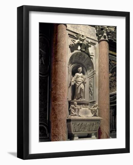 Sepulchre of Matilda the Great Countess (1046-1115), 1633 (Marble)-Giovanni Lorenzo Bernini-Framed Giclee Print