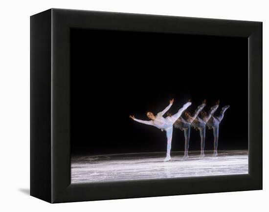 Sequence of Female Figure Skater in Action-null-Framed Premier Image Canvas