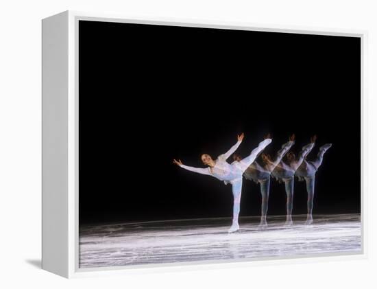 Sequence of Female Figure Skater in Action-null-Framed Premier Image Canvas