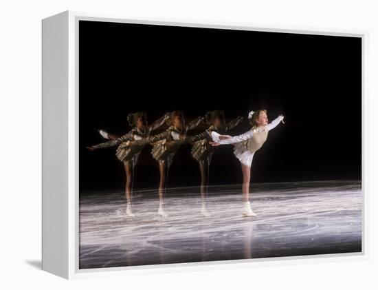 Sequence of Female Figure Skater in Action-null-Framed Premier Image Canvas