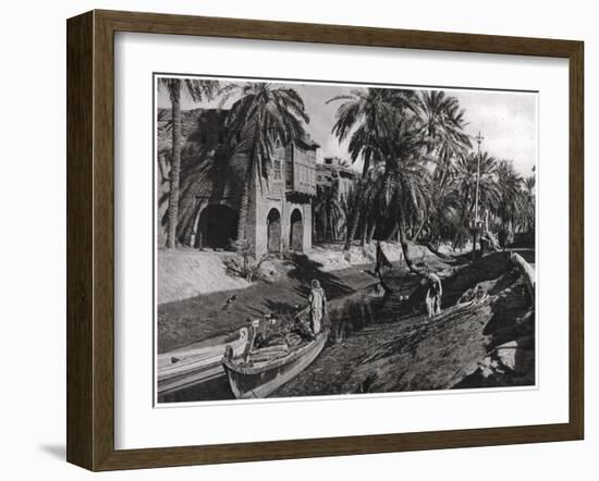 Serai Creek, Basra, Iraq, 1925-A Kerim-Framed Giclee Print