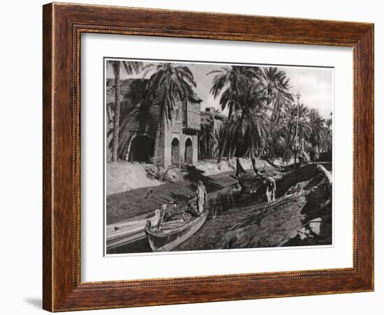 Serai Creek, Basra, Iraq, 1925-A Kerim-Framed Giclee Print