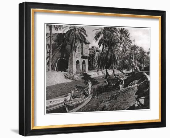 Serai Creek, Basra, Iraq, 1925-A Kerim-Framed Giclee Print