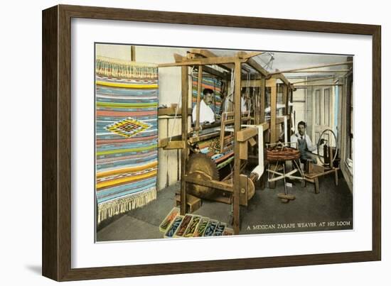 Serape Weavers, Mexico-null-Framed Art Print