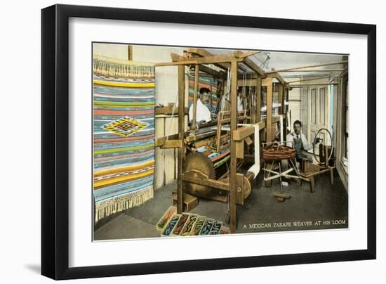 Serape Weavers, Mexico-null-Framed Art Print
