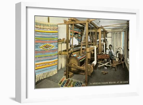 Serape Weavers, Mexico-null-Framed Art Print