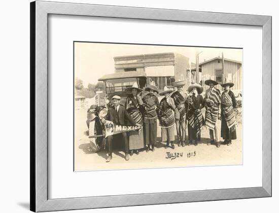 Serape-Wrapped Tourists, Tijuana, Mexico-null-Framed Art Print