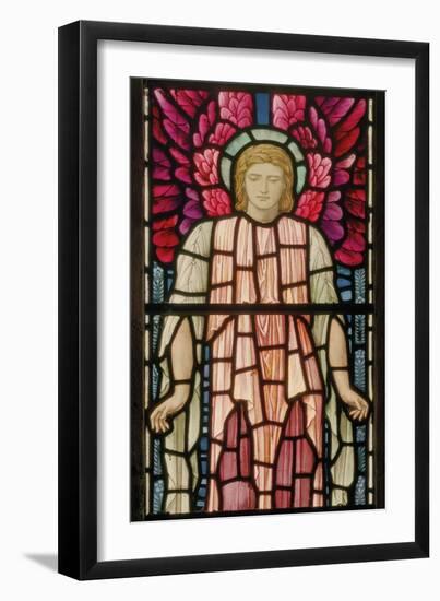 Seraphim Angel Detail, 1897 (Stained Glass)-Henry Holiday-Framed Giclee Print