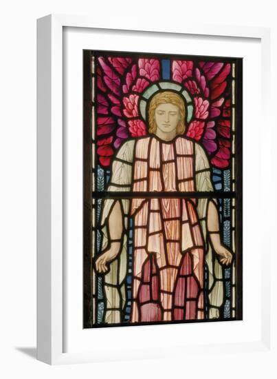 Seraphim Angel Detail, 1897 (Stained Glass)-Henry Holiday-Framed Giclee Print
