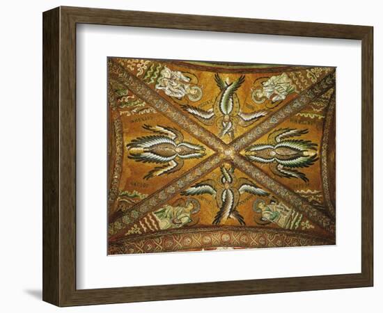 Seraphs and Angels. Mosaic of the Presbytery-null-Framed Giclee Print