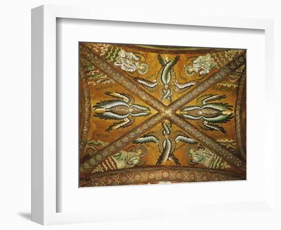 Seraphs and Angels. Mosaic of the Presbytery-null-Framed Giclee Print