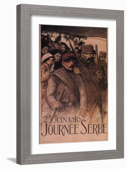 Serbia Day, 1916-Théophile Alexandre Steinlen-Framed Giclee Print