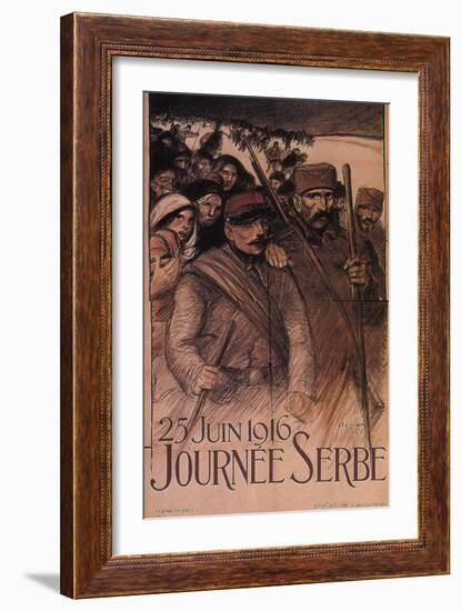 Serbia Day, 1916-Théophile Alexandre Steinlen-Framed Giclee Print