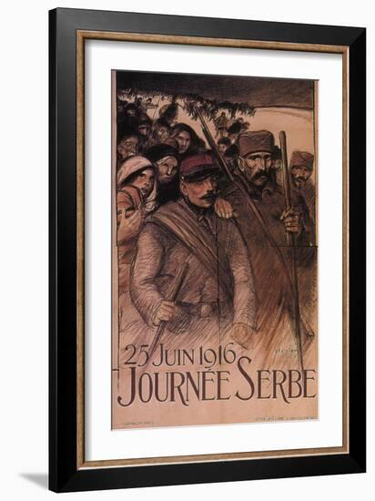 Serbia Day, 1916-Théophile Alexandre Steinlen-Framed Giclee Print