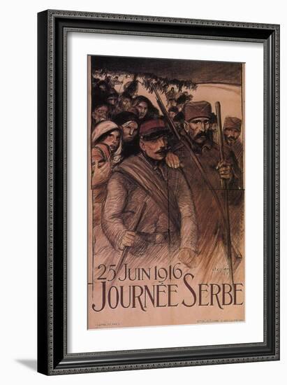 Serbia Day, 1916-Théophile Alexandre Steinlen-Framed Giclee Print