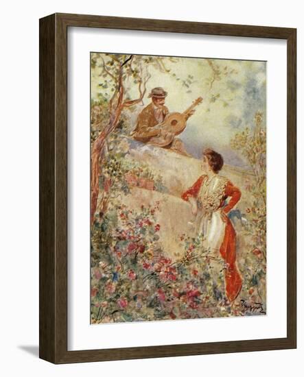 Serenade, Illustration-Pietro Scoppetta-Framed Giclee Print