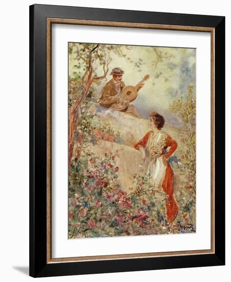 Serenade, Illustration-Pietro Scoppetta-Framed Giclee Print