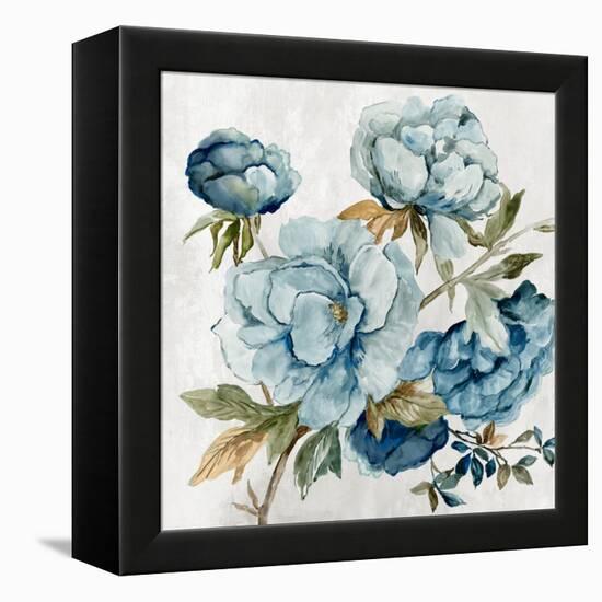 Serenade of the Blue Peony-Asia Jensen-Framed Stretched Canvas