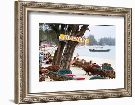 Serendipity Beach Is the Main Beach in Sihanoukville, Cambodia-Micah Wright-Framed Photographic Print