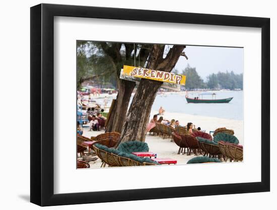 Serendipity Beach Is the Main Beach in Sihanoukville, Cambodia-Micah Wright-Framed Photographic Print
