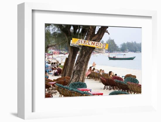 Serendipity Beach Is the Main Beach in Sihanoukville, Cambodia-Micah Wright-Framed Photographic Print