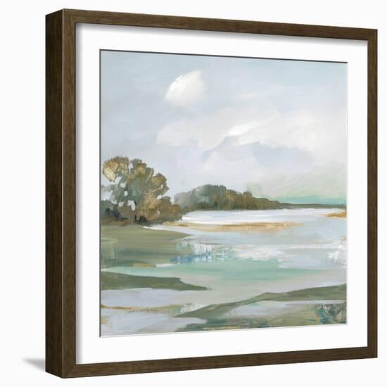 Serene Blue I-null-Framed Art Print