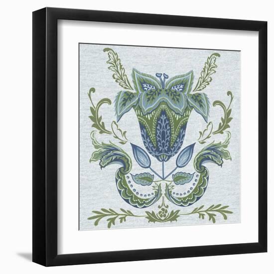 Serene Chintz II-Melissa Wang-Framed Art Print