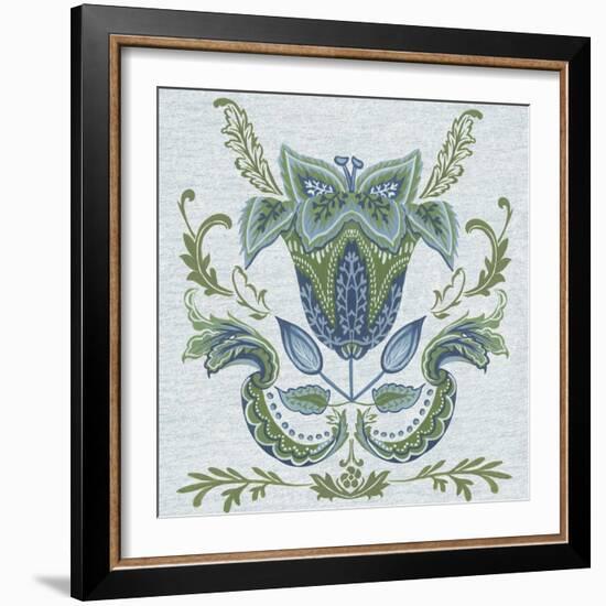 Serene Chintz II-Melissa Wang-Framed Art Print