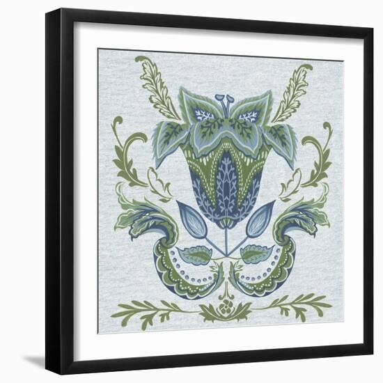 Serene Chintz II-Melissa Wang-Framed Art Print