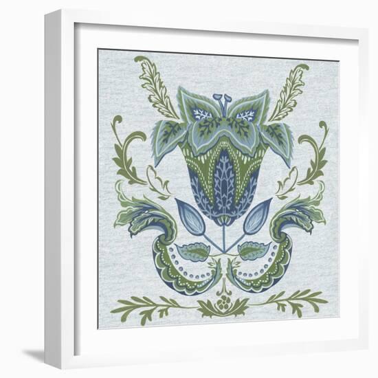 Serene Chintz II-Melissa Wang-Framed Art Print