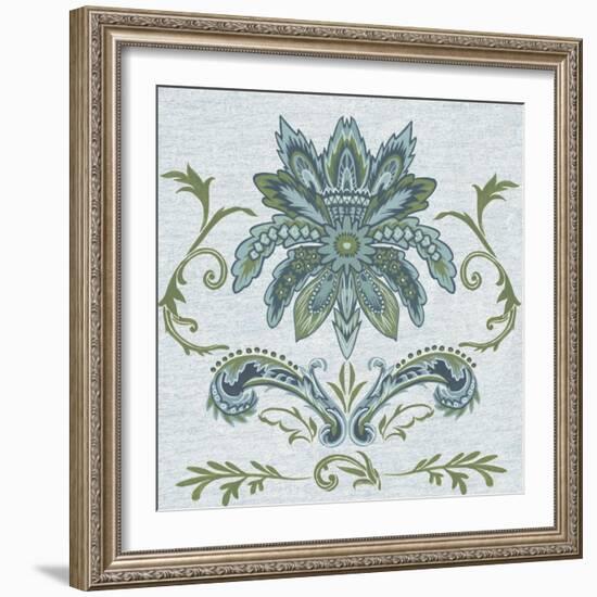 Serene Chintz IV-Melissa Wang-Framed Art Print