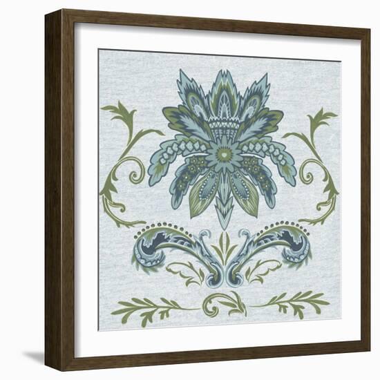 Serene Chintz IV-Melissa Wang-Framed Art Print