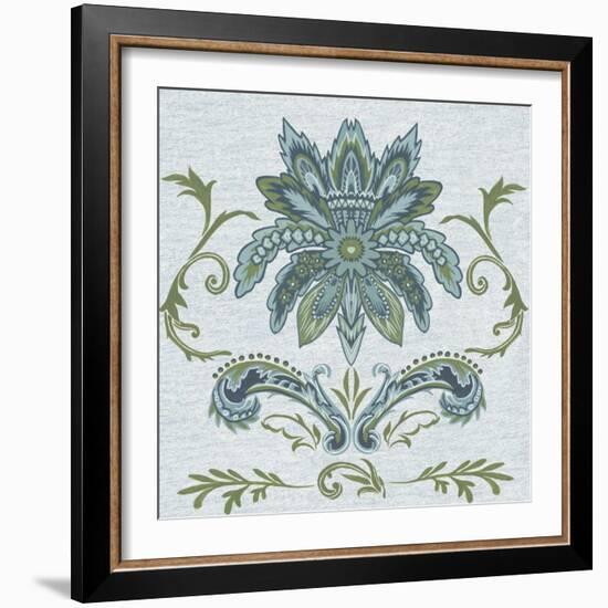 Serene Chintz IV-Melissa Wang-Framed Art Print