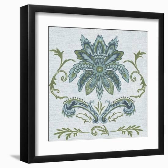 Serene Chintz IV-Melissa Wang-Framed Art Print