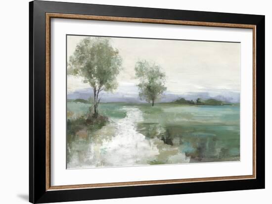 Serene Green Path-Allison Pearce-Framed Art Print