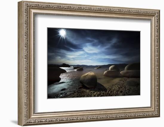 Serene Landscape of Lake Tahoe-Sheila Haddad-Framed Photographic Print