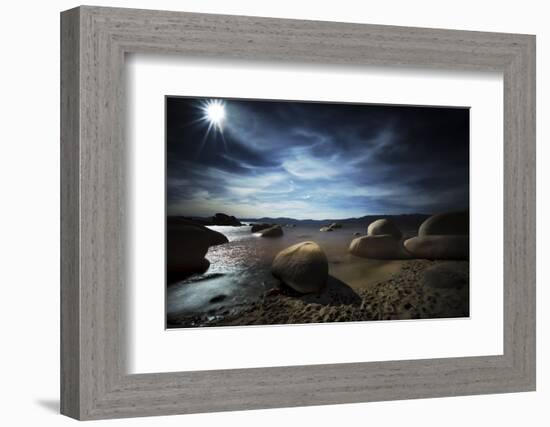 Serene Landscape of Lake Tahoe-Sheila Haddad-Framed Photographic Print