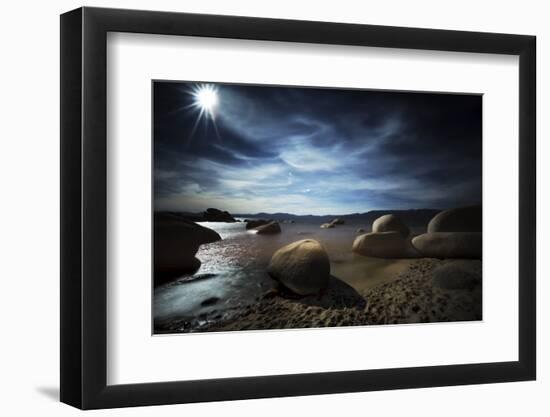 Serene Landscape of Lake Tahoe-Sheila Haddad-Framed Photographic Print