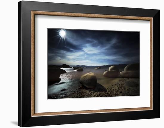 Serene Landscape of Lake Tahoe-Sheila Haddad-Framed Photographic Print