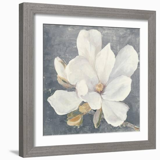 Serene Magnolia Gray-Julia Purinton-Framed Art Print